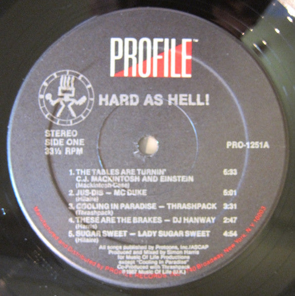 Various - Hard As Hell Volume 1 (Vinyl, LP, Compilation) Good Plus (G+) / Very Good Plus (VG+)