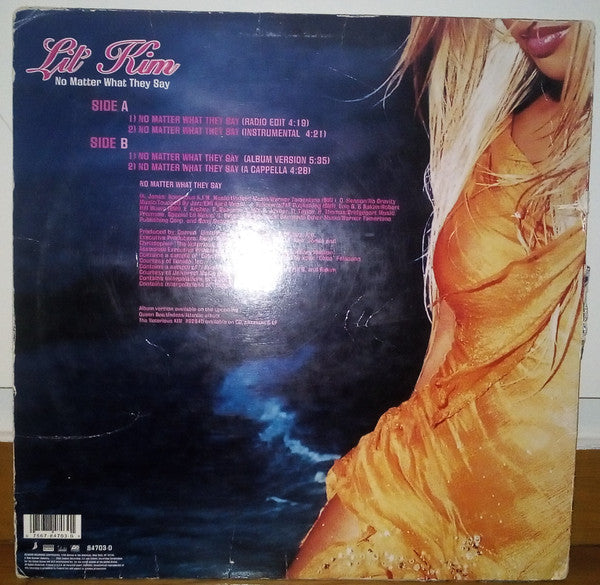 Lil' Kim - No Matter What They Say (Vinyl, 12", 33 ⅓ RPM) Good Plus (G+) / Very Good Plus (VG+)