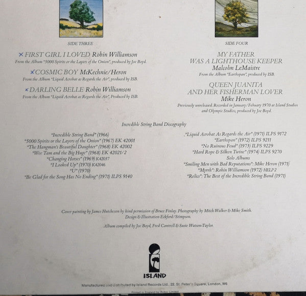 The Incredible String Band - Seasons They Change (2xVinyl, LP, Compilation) Good Plus (G+) / Good Plus (G+)