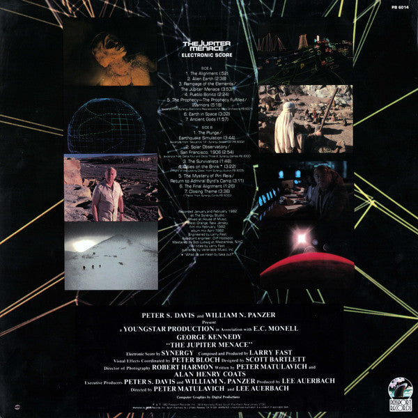 Synergy (3) - The Jupiter Menace (Original Motion Picture Soundtrack) (Vinyl, LP, Album) Good Plus (G+) / Good Plus (G+)