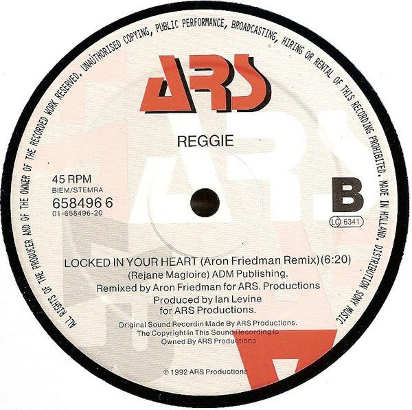 Reggie - Locked In Your Heart (Vinyl, 12") Very Good Plus (VG+) / Very Good Plus (VG+)