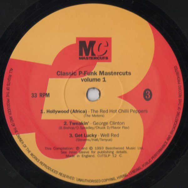 Various - Classic P-Funk Mastercuts Volume 1 (2xVinyl, LP, Compilation) Very Good (VG) / Very Good Plus (VG+)