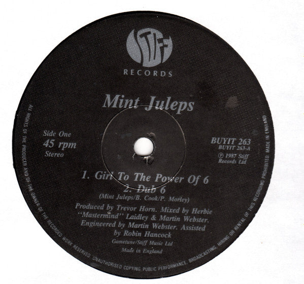 Mint Juleps - Girl To The Power Of 6 (Vinyl, 12") Very Good (VG) / Very Good Plus (VG+)