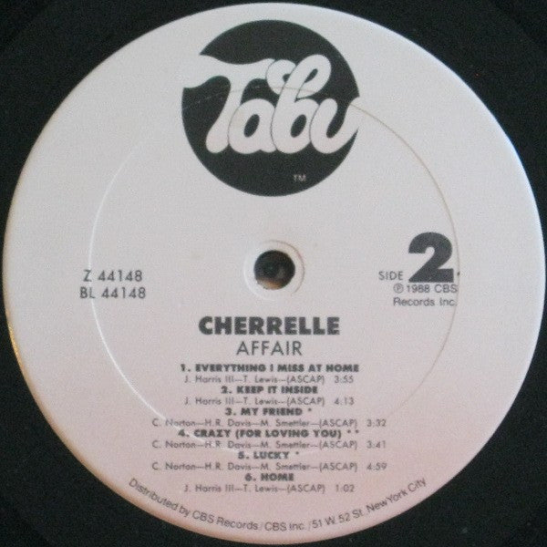 Cherrelle - Affair (Vinyl, LP, Album) Very Good Plus (VG+) / Very Good (VG)