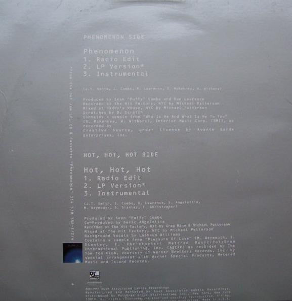 LL Cool J - Phenomenon (Vinyl, 12", 33 ⅓ RPM, Single, Stereo) Good Plus (G+) / Very Good (VG)