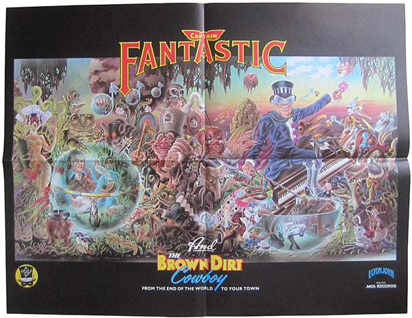 Elton John - Captain Fantastic And The Brown Dirt Cowboy (Vinyl, LP, Album, Stereo) Very Good (VG) / Good Plus (G+)