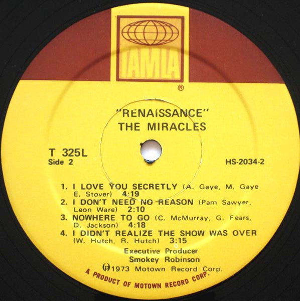 The Miracles - Renaissance (Vinyl, LP, Album) Very Good (VG) / Very Good (VG)