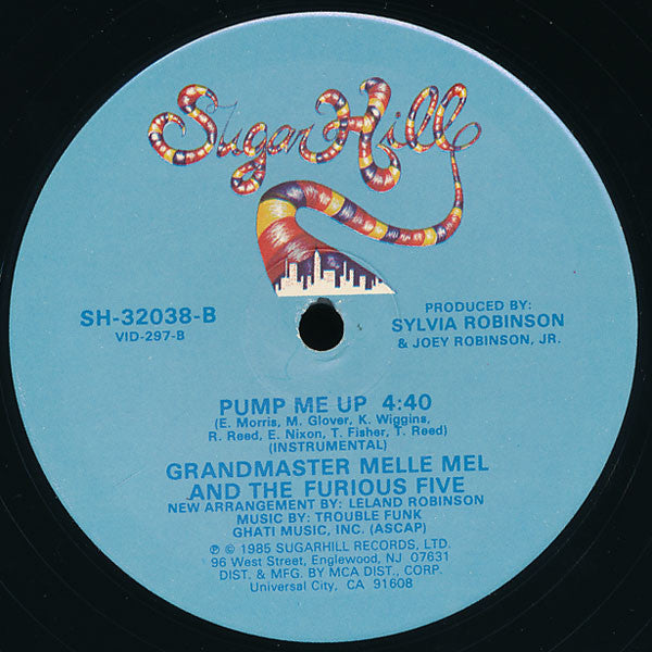 Grandmaster Melle Mel & The Furious Five - Pump Me Up (Vinyl, 12") Very Good Plus (VG+) / Very Good (VG)