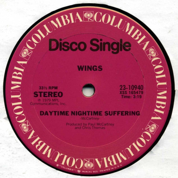 Wings (2) - Goodnight Tonight (Vinyl, 12", Single, 33 ⅓ RPM) Good Plus (G+) / Good Plus (G+)