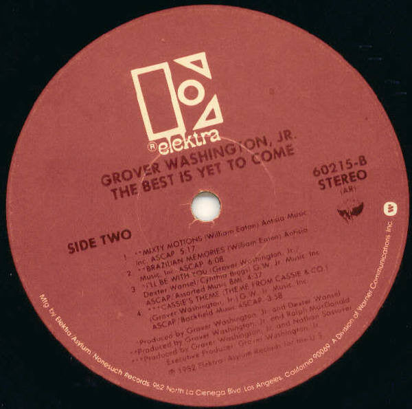 Grover Washington, Jr. - The Best Is Yet To Come (Vinyl, LP, Album)