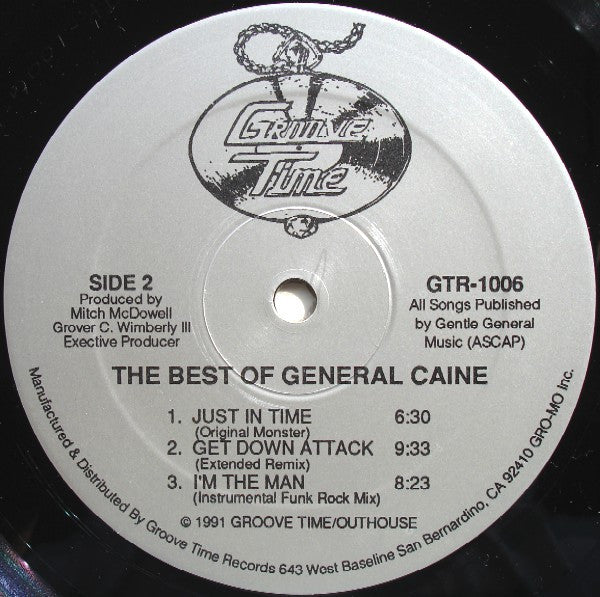 General Caine - The Best Of General Caine (Pure Funk) (Vinyl, LP, Compilation) Very Good (VG) / Very Good (VG)