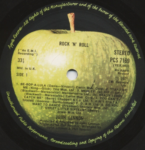 John Lennon - Rock 'N' Roll (Vinyl, LP, Album, Stereo) Very Good (VG) / Very Good (VG)