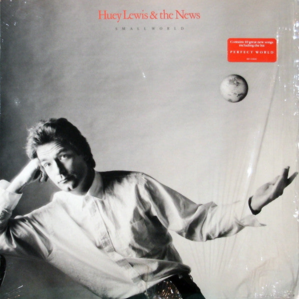 Huey Lewis & The News - Small World (Vinyl, LP, Album, Stereo) Very Good (VG) / Near Mint (NM or M-)