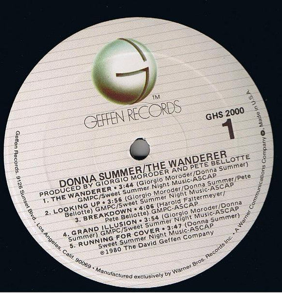 Donna Summer - The Wanderer (Vinyl, LP, Album) Good Plus (G+) / Very Good (VG)