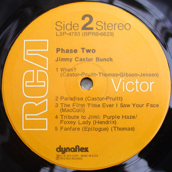 The Jimmy Castor Bunch - Phase Two (Vinyl, LP, Album) Very Good (VG) / Very Good (VG)
