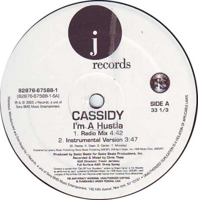 Cassidy (3) - I'm A Hustla (Vinyl, 12") Good Plus (G+) / Very Good (VG)