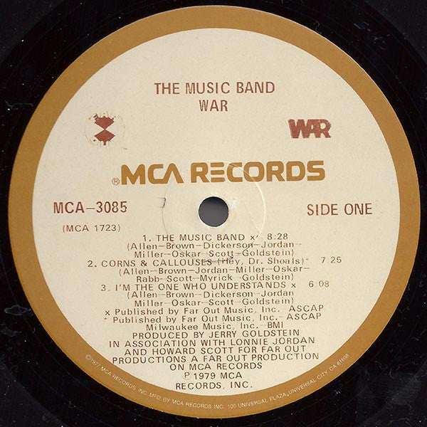 War - The Music Band (Vinyl, LP, Album, Stereo) Very Good (VG) / Poor (P)