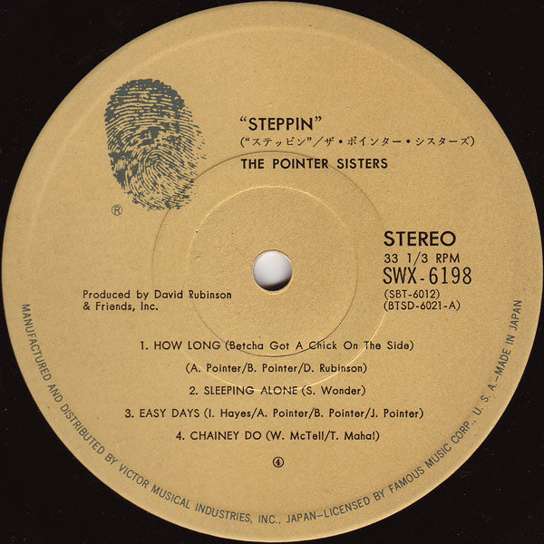 Pointer Sisters - Steppin' (Vinyl, LP, Album)