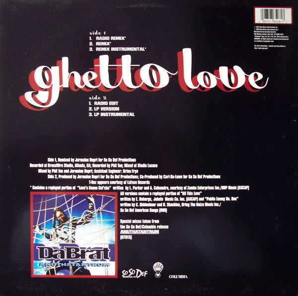 Da Brat - Ghetto Love (Vinyl, 12", 33 ⅓ RPM, Limited Edition) Very Good Plus (VG+) / Very Good Plus (VG+)