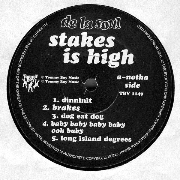De La Soul - Stakes Is High (2xVinyl, LP, Album) Very Good (VG) / Very Good Plus (VG+)