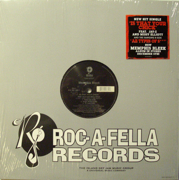Memphis Bleek - Is That Your Chick (Vinyl, 12", 33 ⅓ RPM, Single) Very Good Plus (VG+) / No Cover