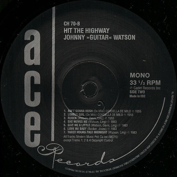 Johnny Guitar Watson - Hit The Highway (Vinyl, LP, Compilation)