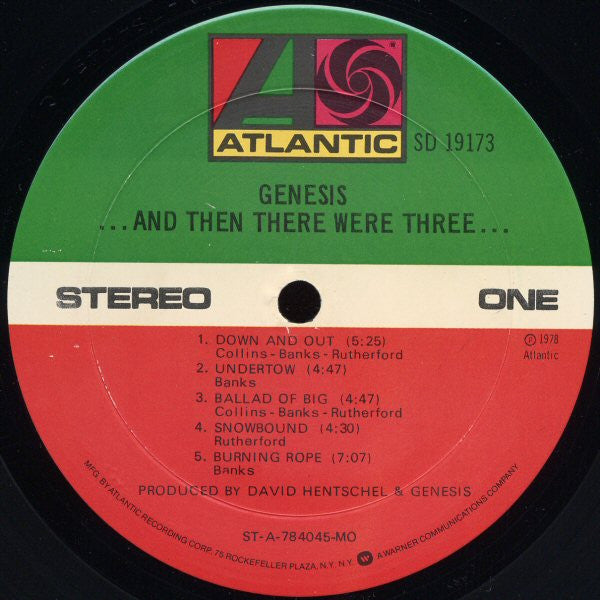 Genesis - ...And Then There Were Three... (Vinyl, LP, Album, Stereo)