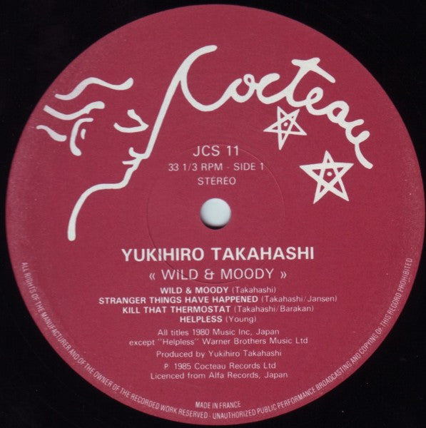 Yukihiro Takahashi - Wild & Moody (Vinyl, LP, Album) Good Plus (G+) / Very Good (VG)