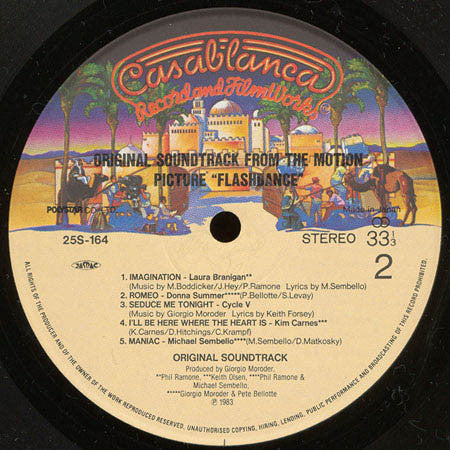 Various - Flashdance (Original Soundtrack From The Motion Picture) = フラッシュダンス (Vinyl, LP, Album, Stereo) Very Good (VG) / Very Good (VG)
