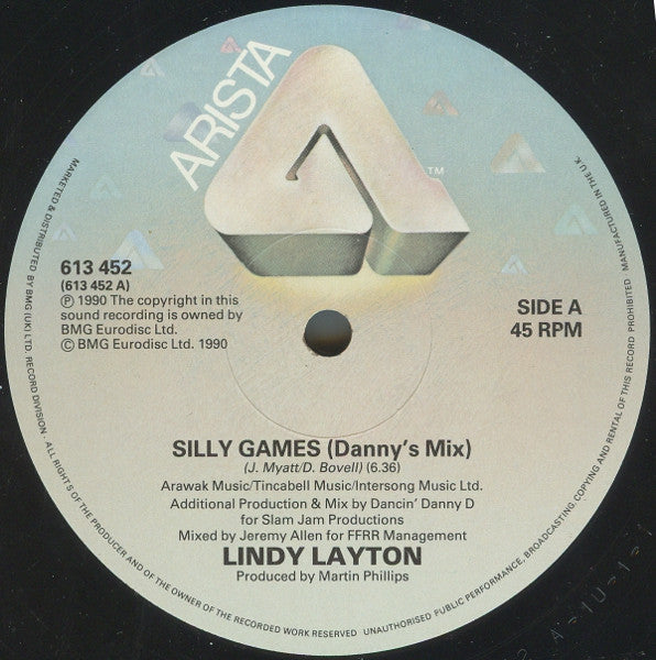 Lindy Layton - Silly Games (Vinyl, 12", 45 RPM) Very Good (VG) / Very Good Plus (VG+)