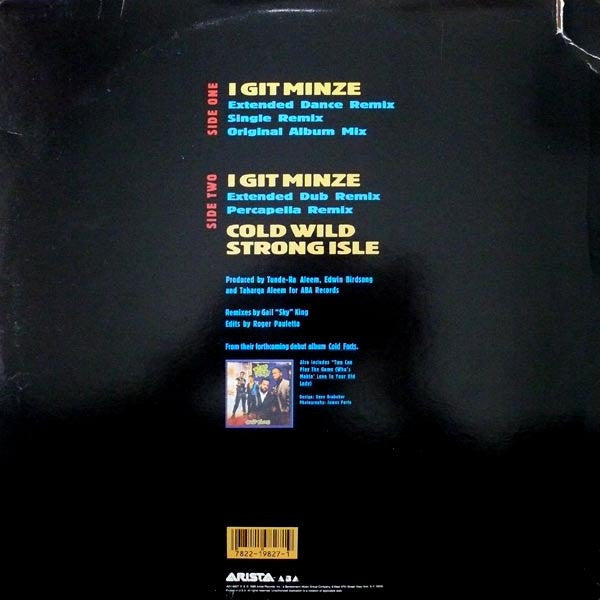 Too Nice - I Git Minze (Vinyl, 12", 33 ⅓ RPM) Very Good Plus (VG+) / No Cover