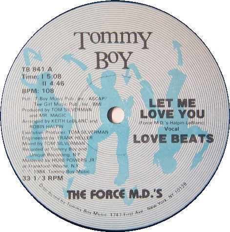 Force MD's - Let Me Love You (Vinyl, 12", 33 ⅓ RPM) Very Good Plus (VG+) / Very Good Plus (VG+)