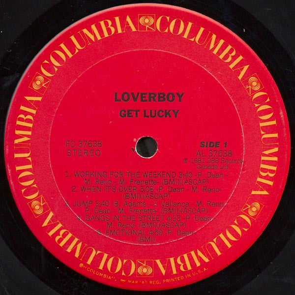 Loverboy - Get Lucky (Vinyl, LP, Album) Very Good (VG) / Very Good (VG)