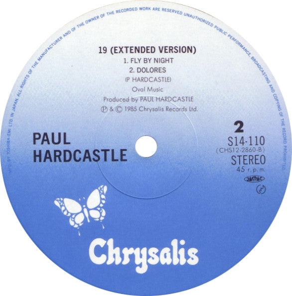 Paul Hardcastle - 19 (Extended Version) (Vinyl, 12", 45 RPM, Maxi-Single) Very Good Plus (VG+) / Near Mint (NM or M-)