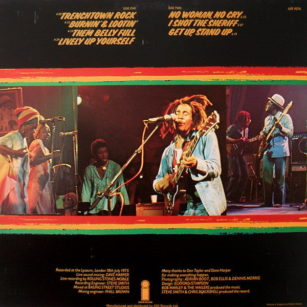 Bob Marley & The Wailers - Live! At The Lyceum (Vinyl, LP, Album) Good Plus (G+) / Very Good (VG)