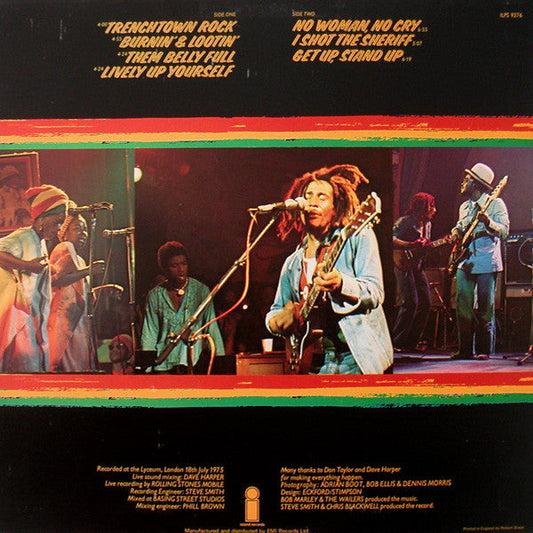 Bob Marley & The Wailers - Live! At The Lyceum (Vinyl, LP, Album) Good Plus (G+) / Very Good (VG)