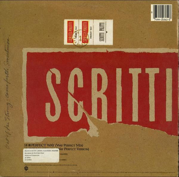 Scritti Politti - Perfect Way (Vinyl, 12", 45 RPM, Maxi-Single) Very Good Plus (VG+) / Very Good Plus (VG+)