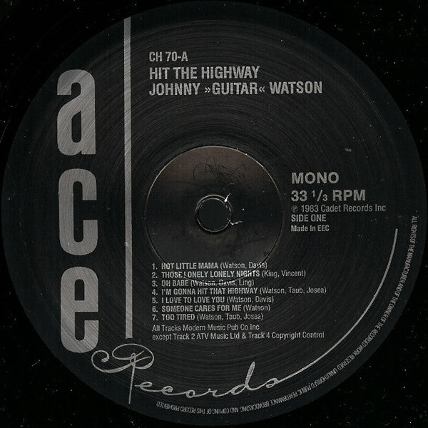 Johnny Guitar Watson - Hit The Highway (Vinyl, LP, Compilation)