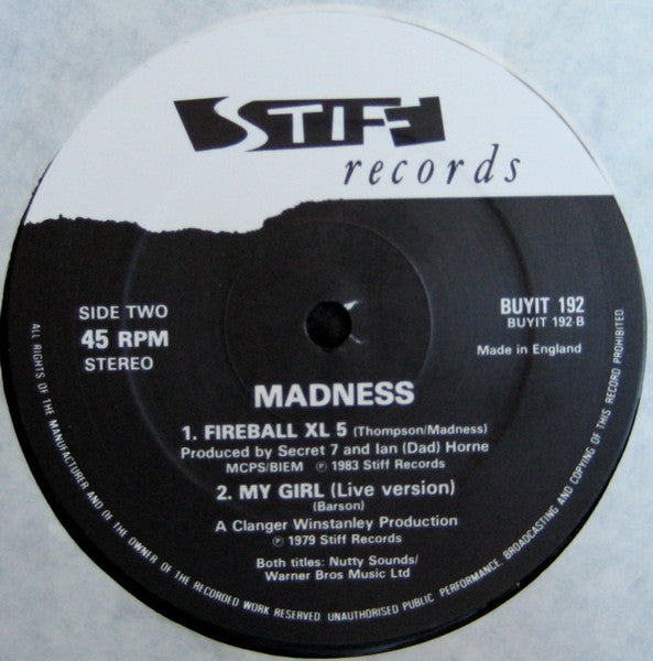 Madness - The Sun And The Rain (Vinyl, 12", 45 RPM, Single) Very Good Plus (VG+) / Very Good (VG)