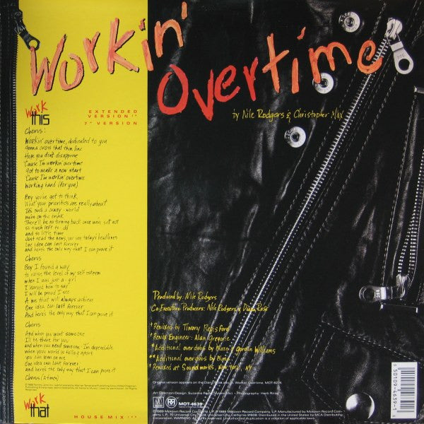 Diana Ross - Workin' Overtime (Vinyl, 12", 33 ⅓ RPM) Very Good Plus (VG+) / Very Good Plus (VG+)