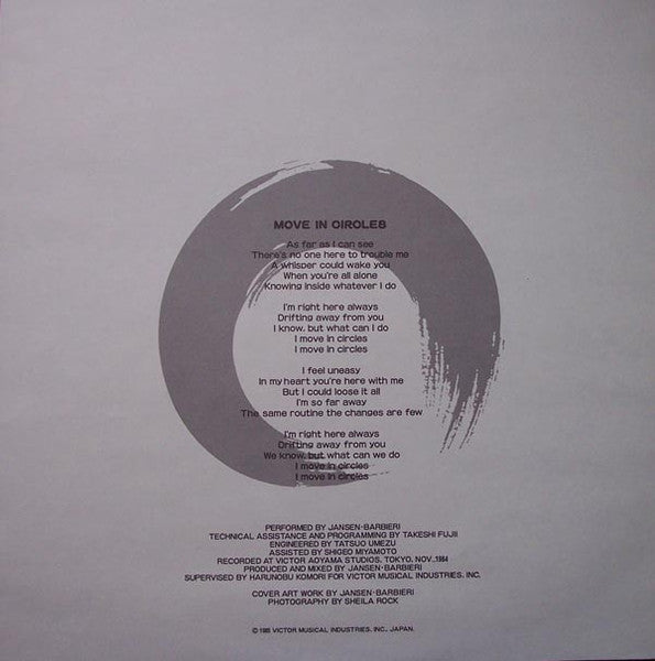 Jansen / Barbieri - Worlds In A Small Room (Vinyl, LP, Album) Near Mint (NM or M-) / Very Good Plus (VG+)