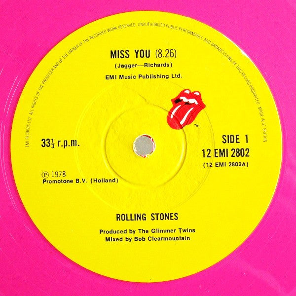 The Rolling Stones - Miss You (Vinyl, 12", 33 ⅓ RPM) Very Good (VG) / Good Plus (G+)