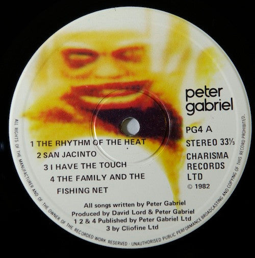 Peter Gabriel - Peter Gabriel (Vinyl, LP, Album, Stereo) Good Plus (G+) / Good Plus (G+)
