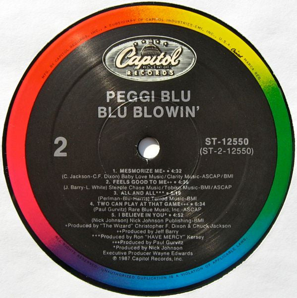 Peggi Blu - Blu Blowin' (Vinyl, LP, Album) Very Good (VG) / Very Good (VG)