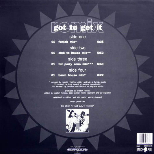 Culture Beat - Got To Get It (Remix) (2xVinyl, 12", 45 RPM) Very Good (VG) / Very Good Plus (VG+)