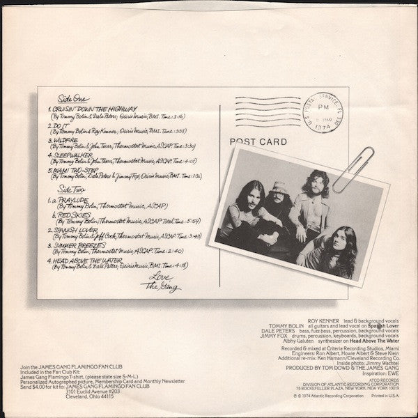 James Gang - Miami (Vinyl, LP, Album) Near Mint (NM or M-) / Good Plus (G+)