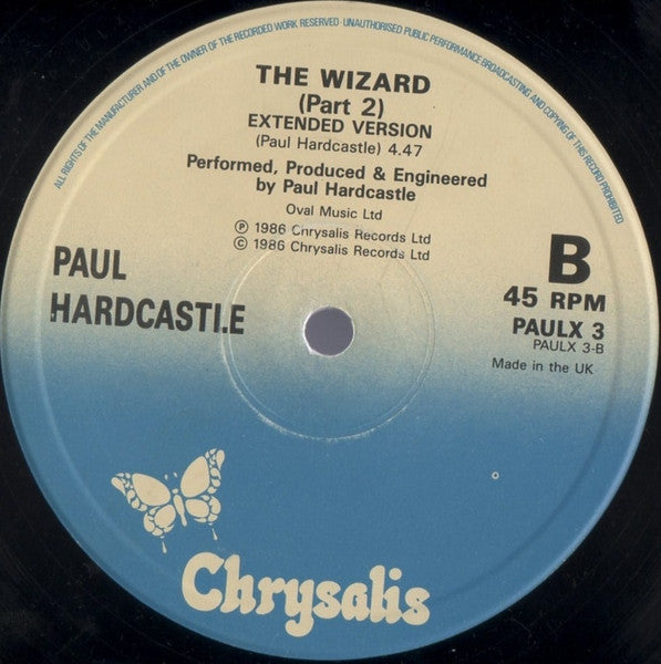 Paul Hardcastle - The Wizard (Extended Version) (Vinyl, 12", 45 RPM) Very Good (VG) / Very Good (VG)
