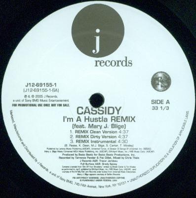 Cassidy (3) - I'm A Hustla (Remix) (Vinyl, 12", Promo) Very Good (VG) / Good Plus (G+)
