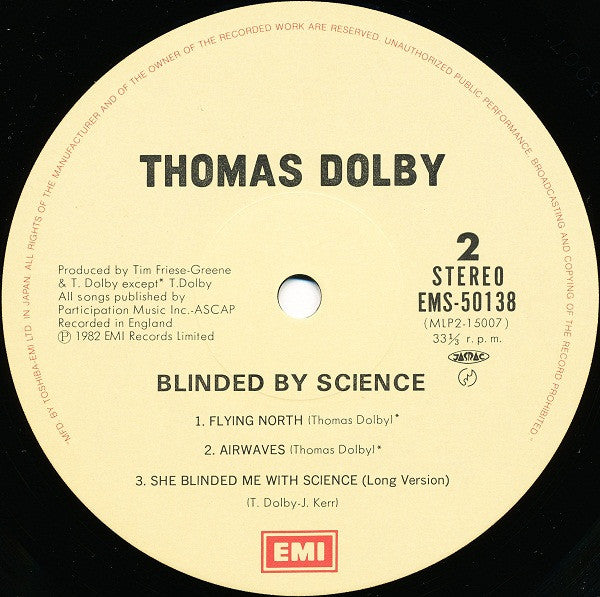 Thomas Dolby - Blinded By Science (Vinyl, LP, Mini-Album)