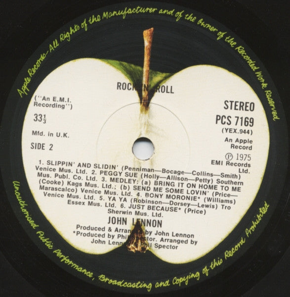 John Lennon - Rock 'N' Roll (Vinyl, LP, Album, Stereo) Very Good (VG) / Very Good (VG)